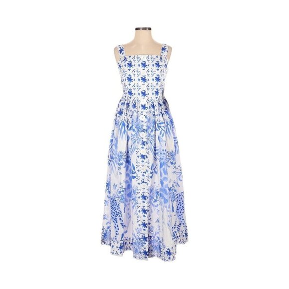 Tuckernuck Dresses & Skirts - NWT Tuckernuck x LouLou Baker Painted Safari Vita in Blue White Cotton Dress S